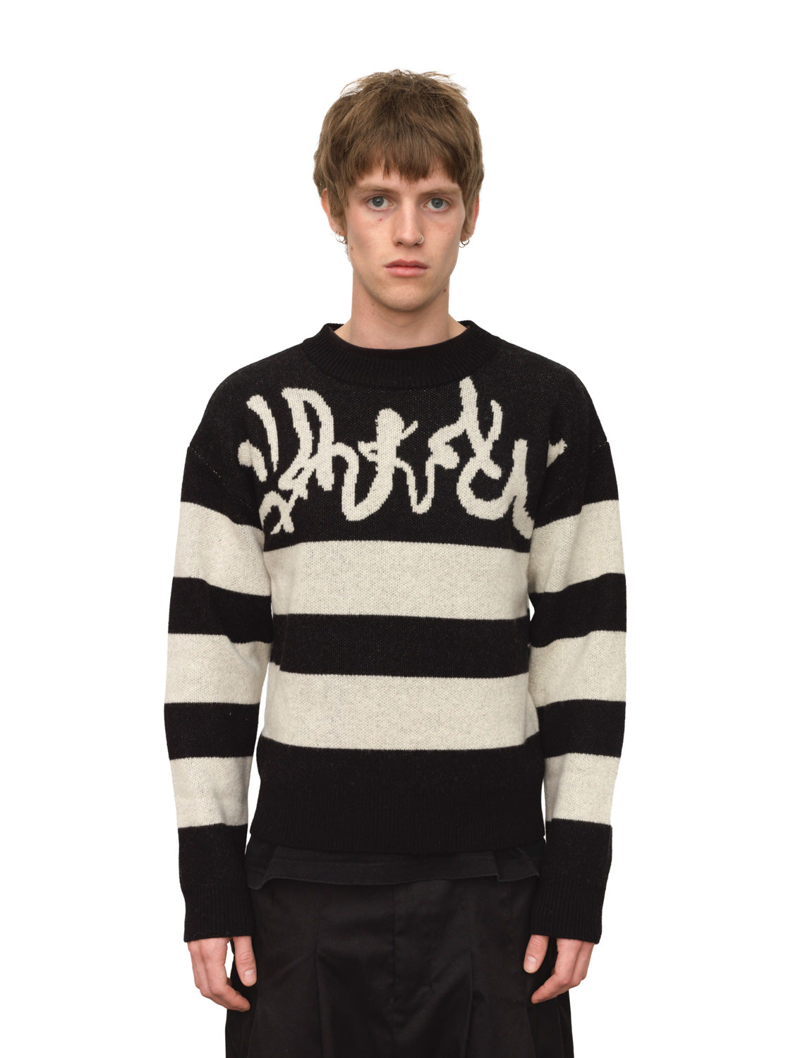 Black And White Stripe Sweater