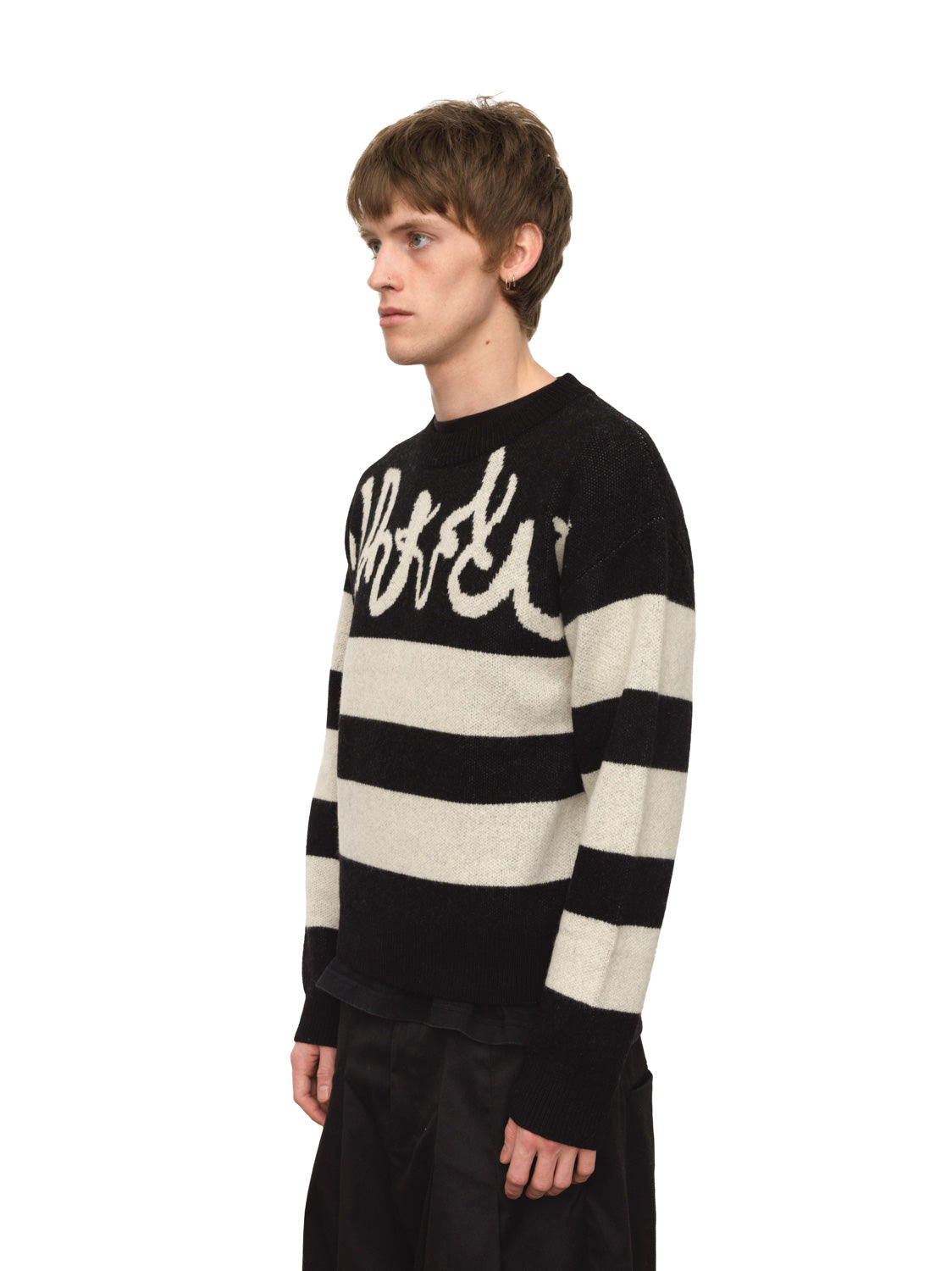 Black And White Stripe Sweater