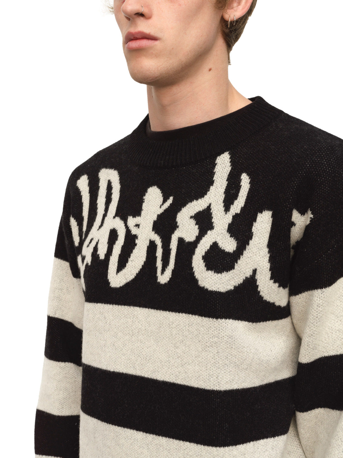 Black And White Stripe Sweater
