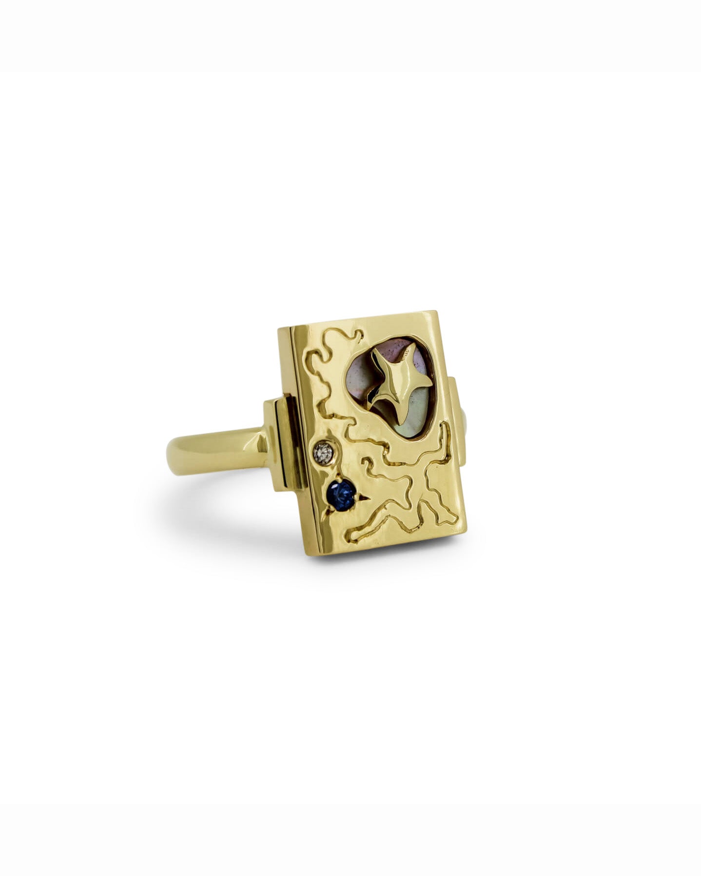 Gold Collage Ring