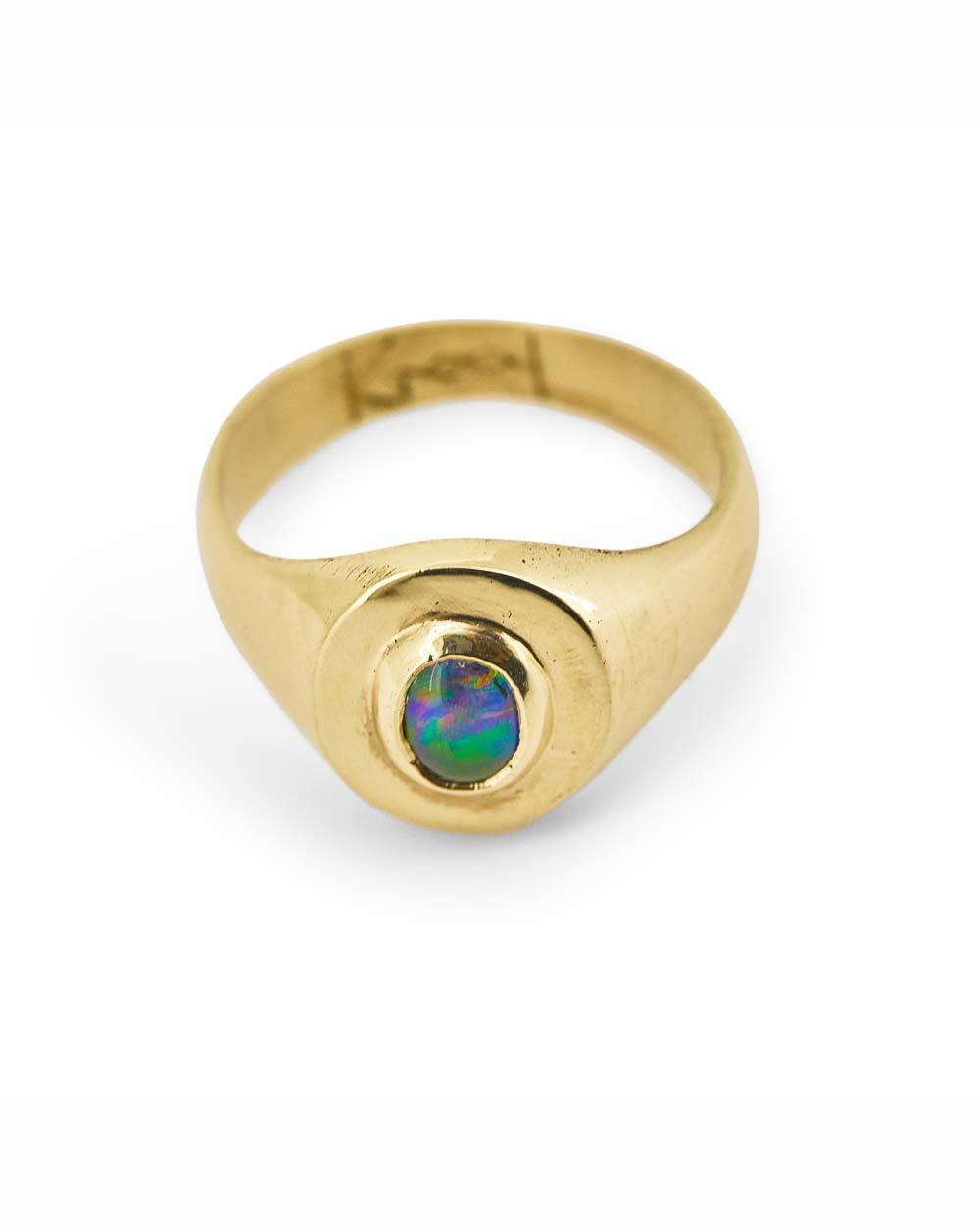 Gold Opal Signet Ring 2