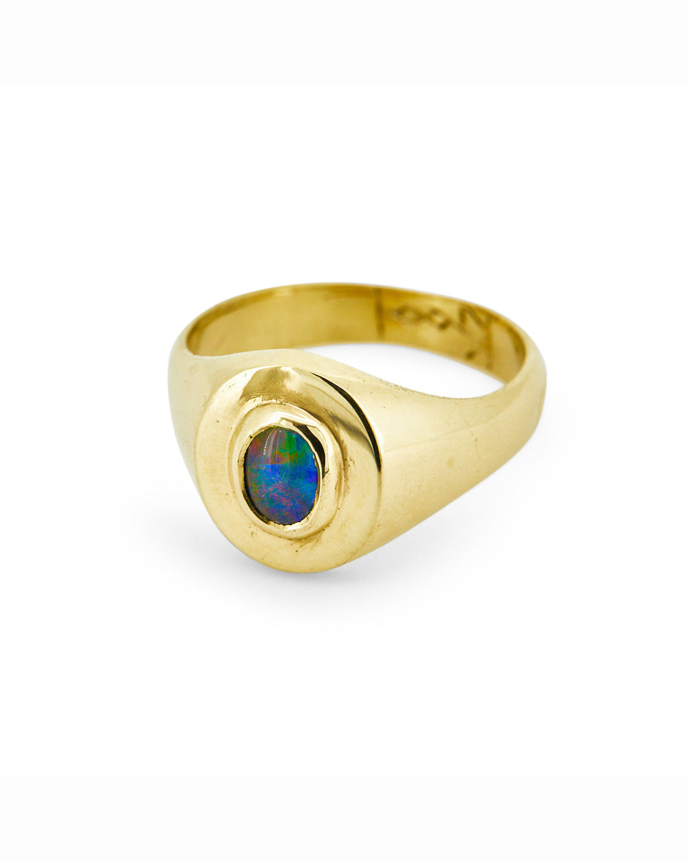 Gold Opal Signet Ring 2