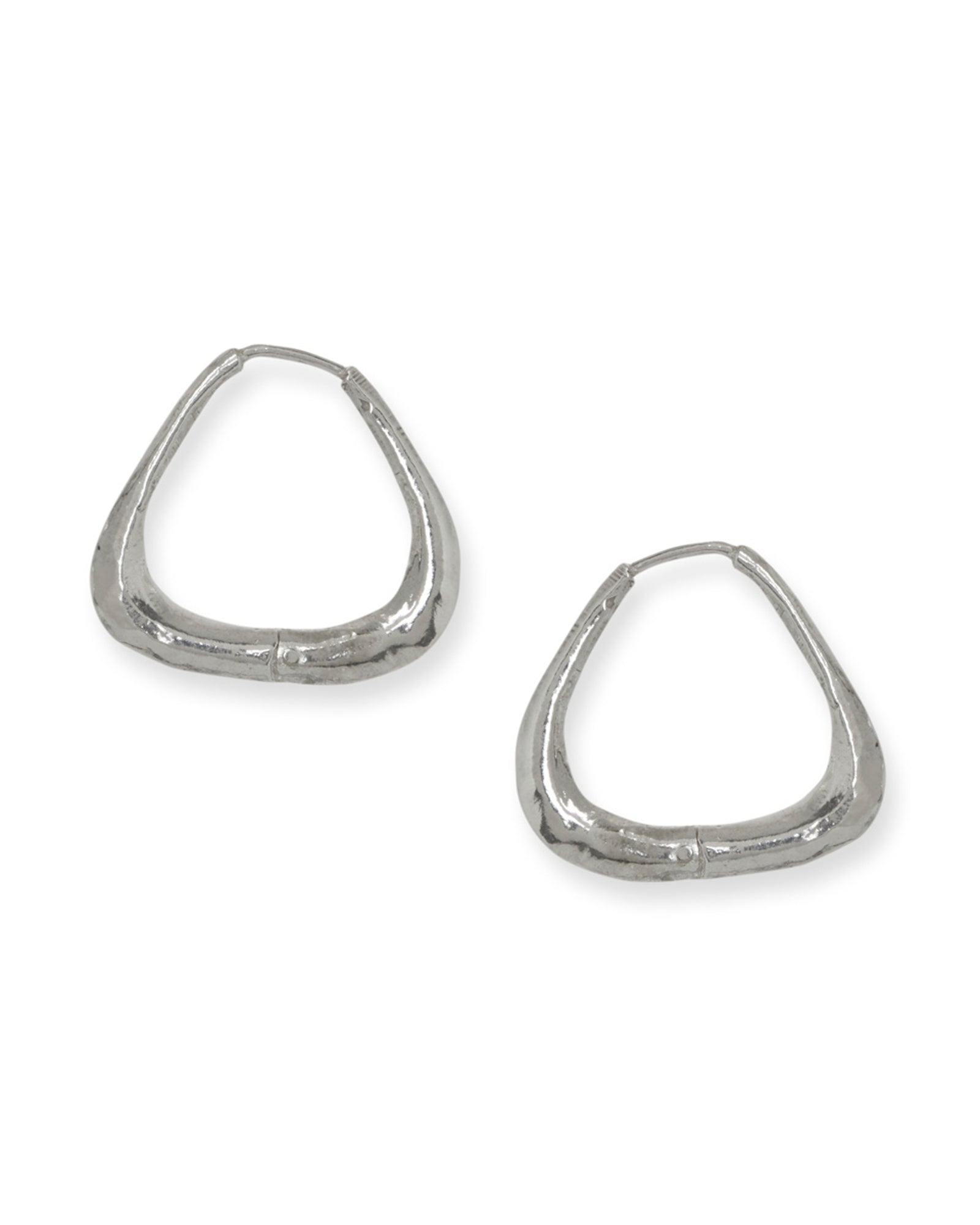 Silver Organic Hoops XXLarge