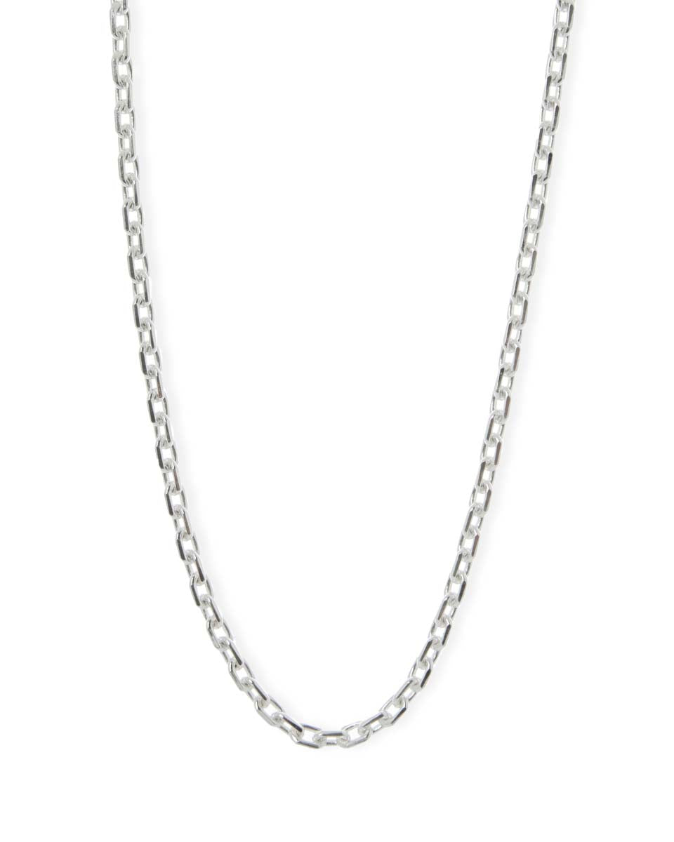 Cut Cable Chain Silver