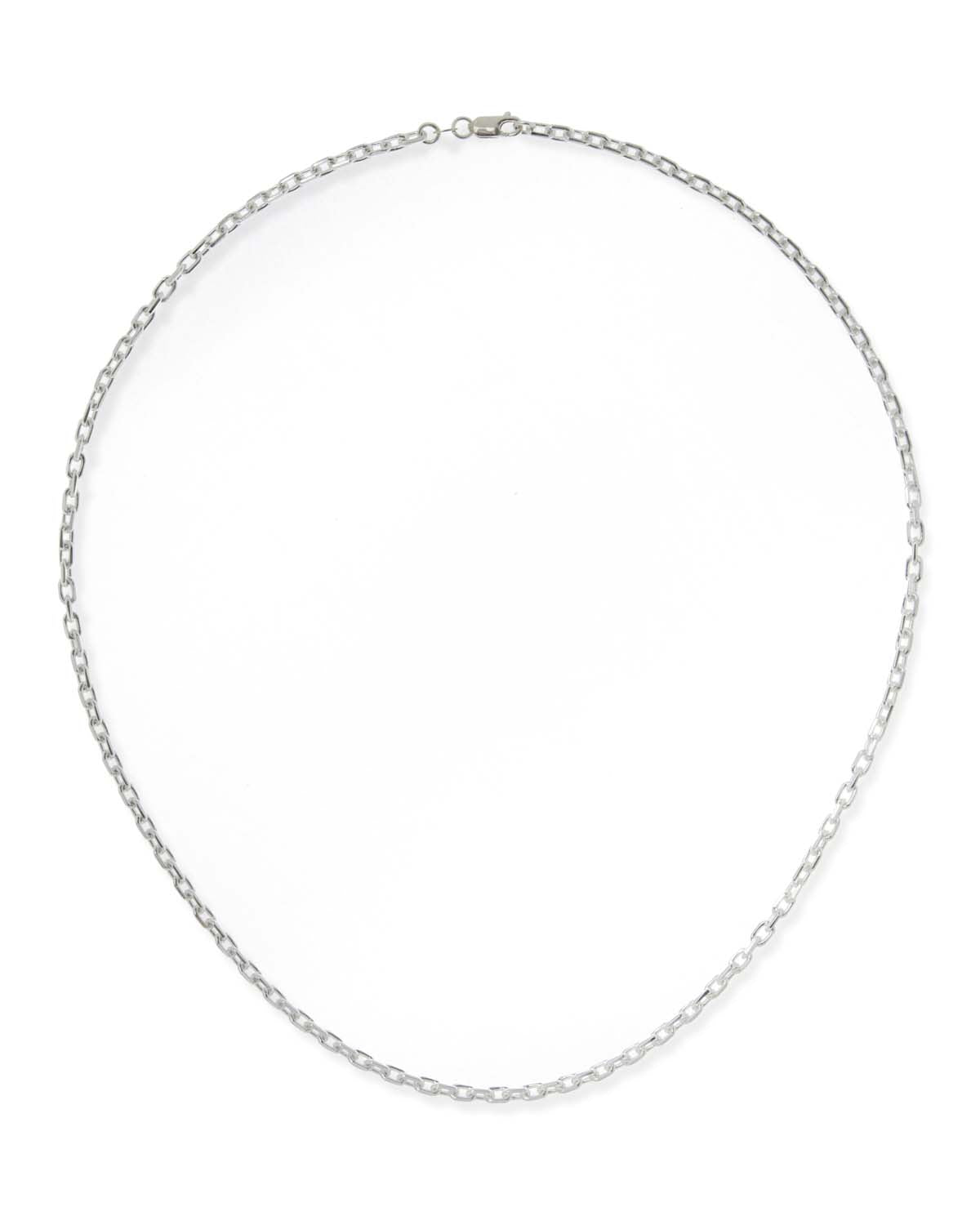 Cut Cable Chain Silver