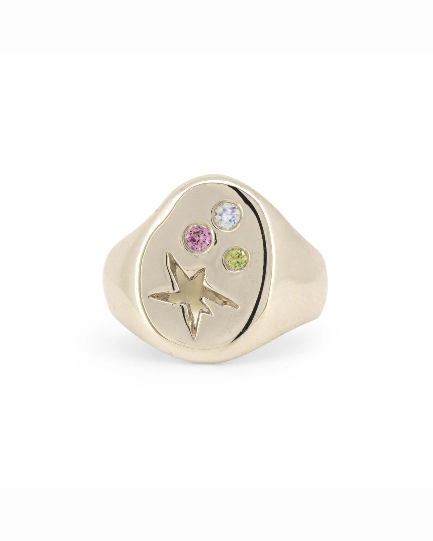 Star Cluster in Silver