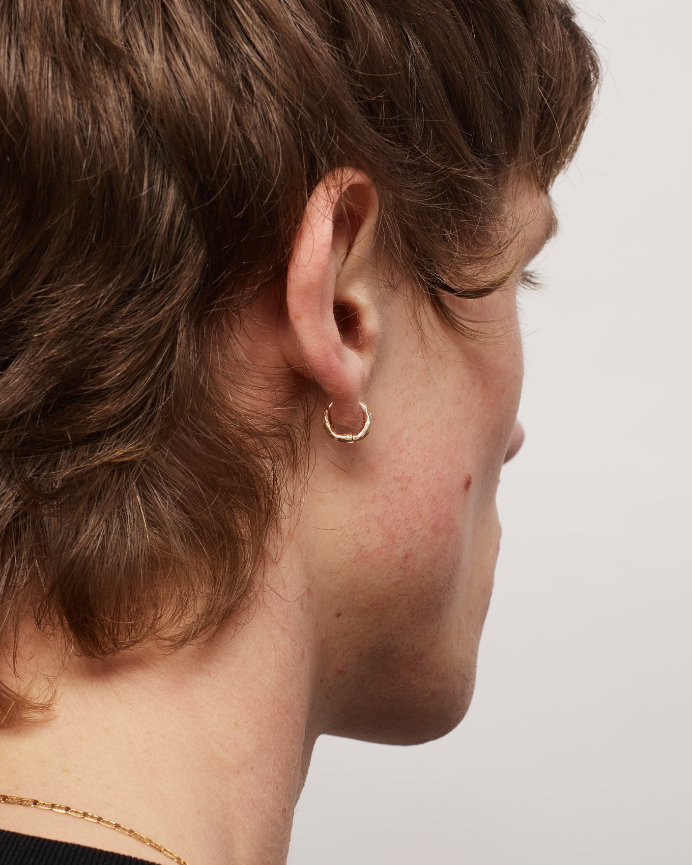 Gold Organic Hoops Micro