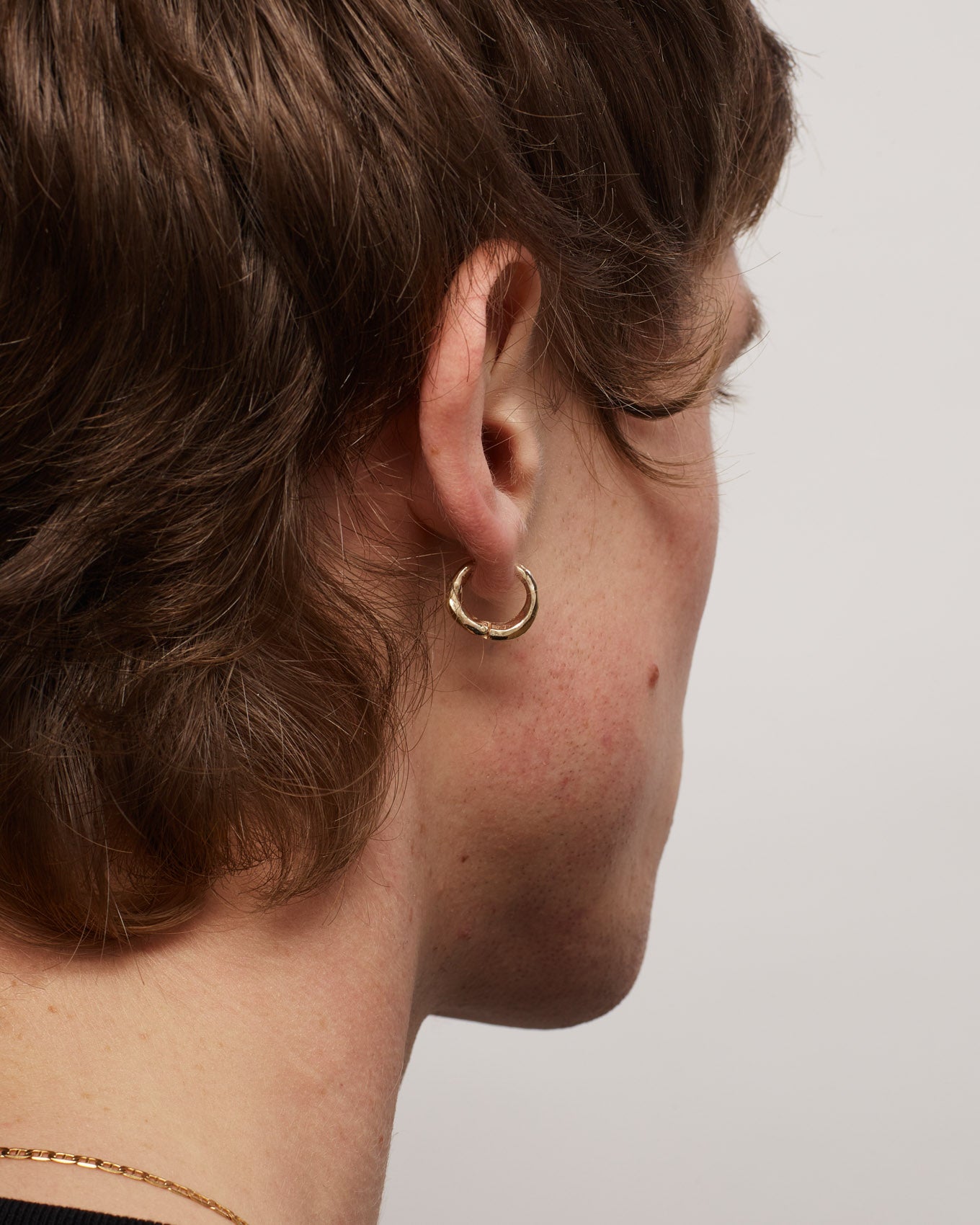 Gold Organic Hoops Small