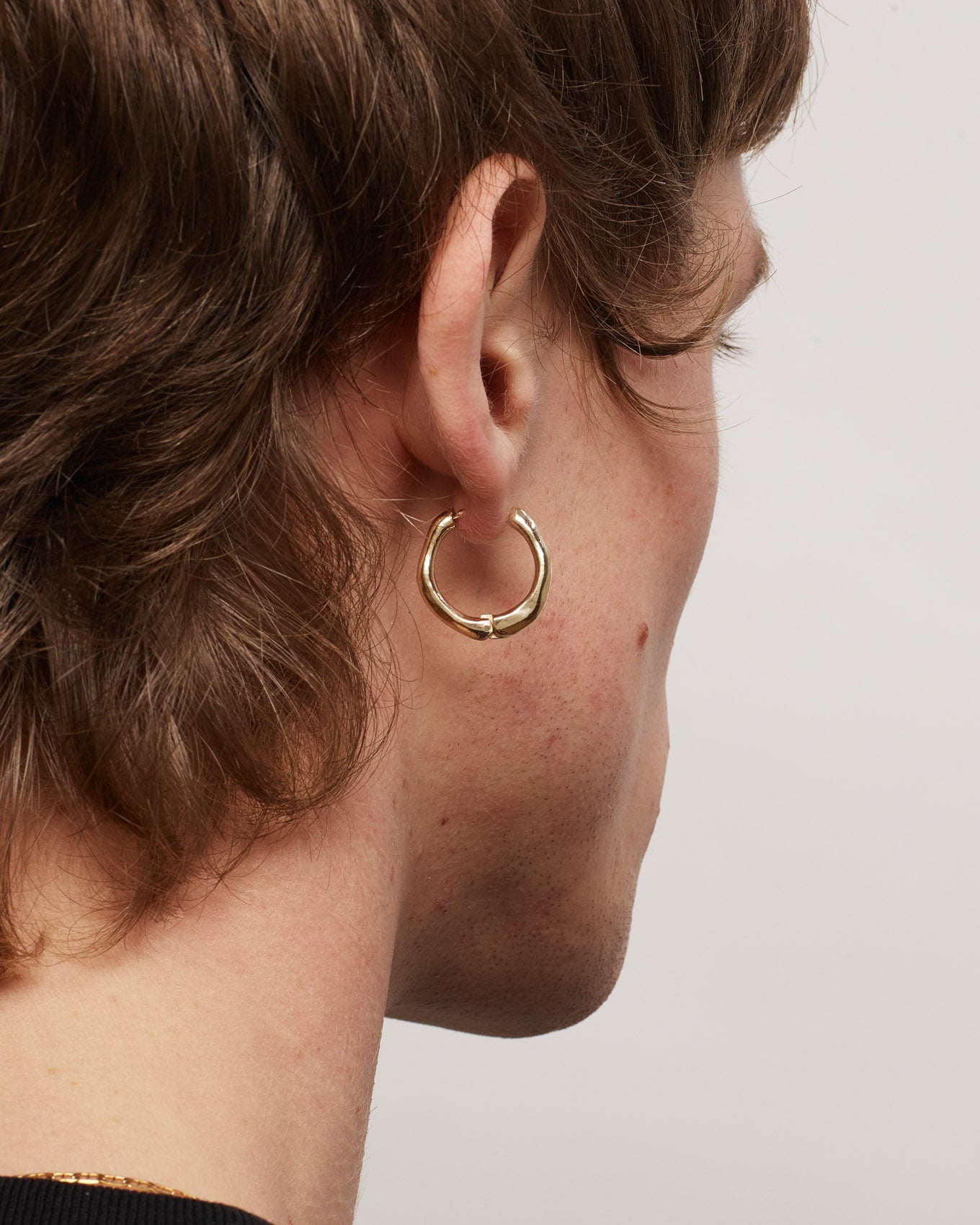 Gold Organic Hoops Extra Large