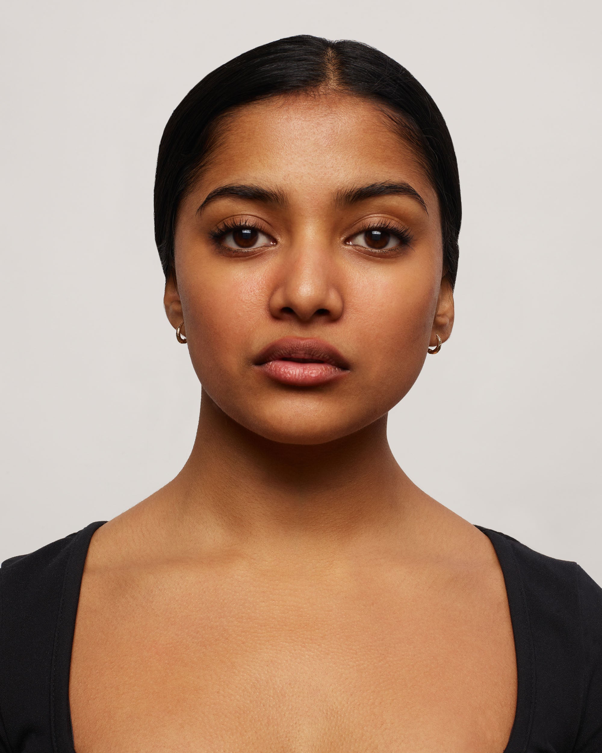 Gold Organic Hoops Micro