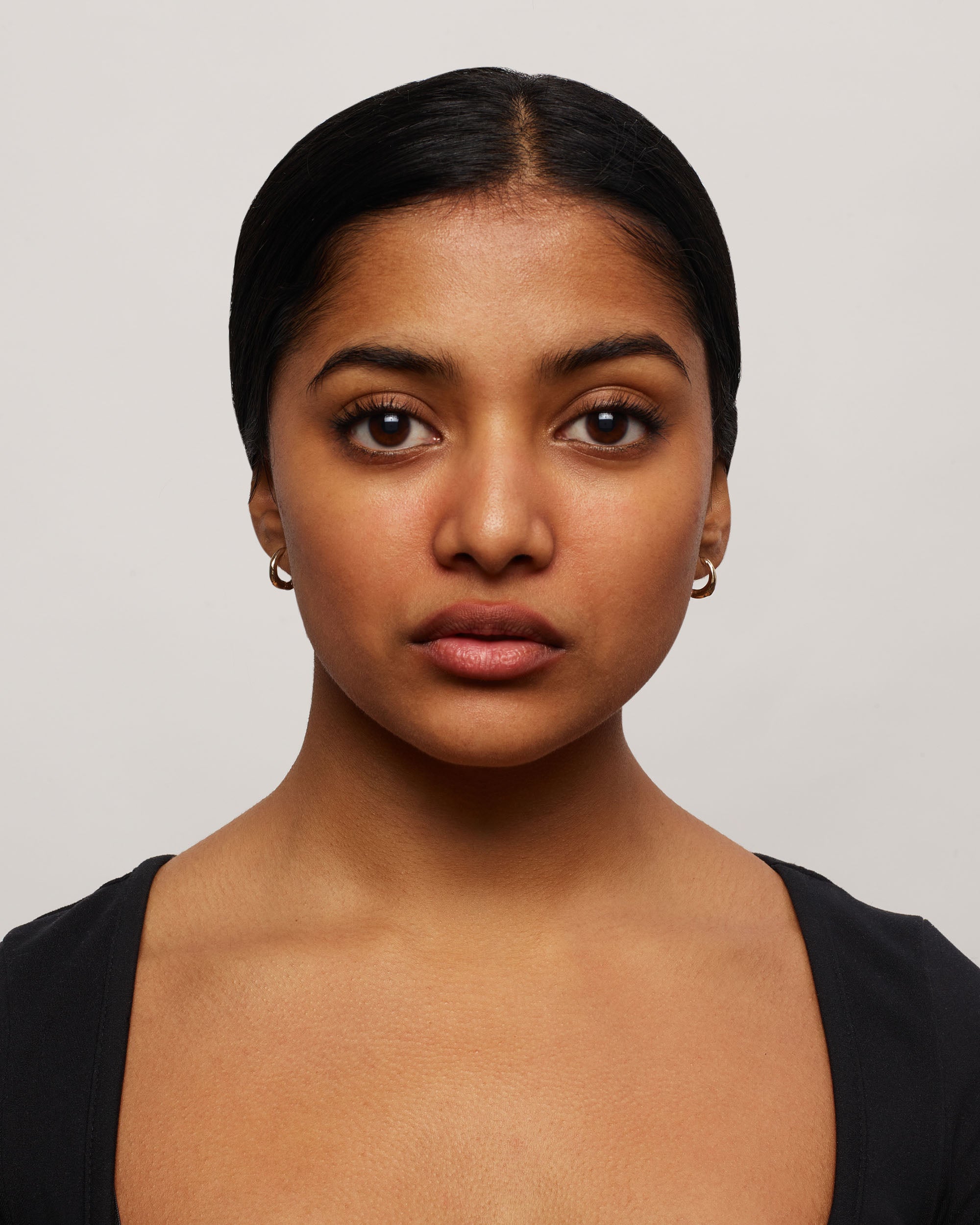 Gold Organic Hoops Small