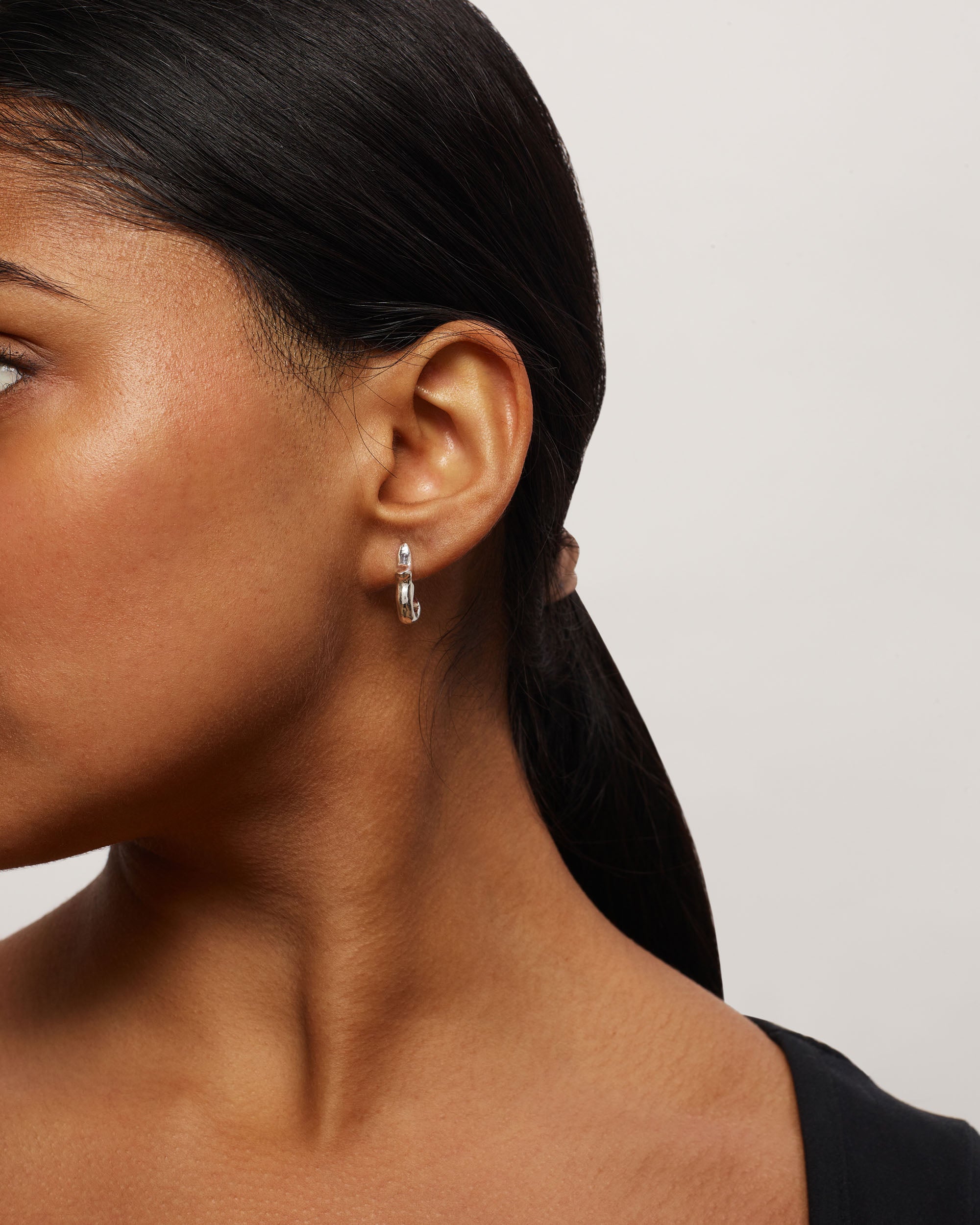 Silver Spiked Earring