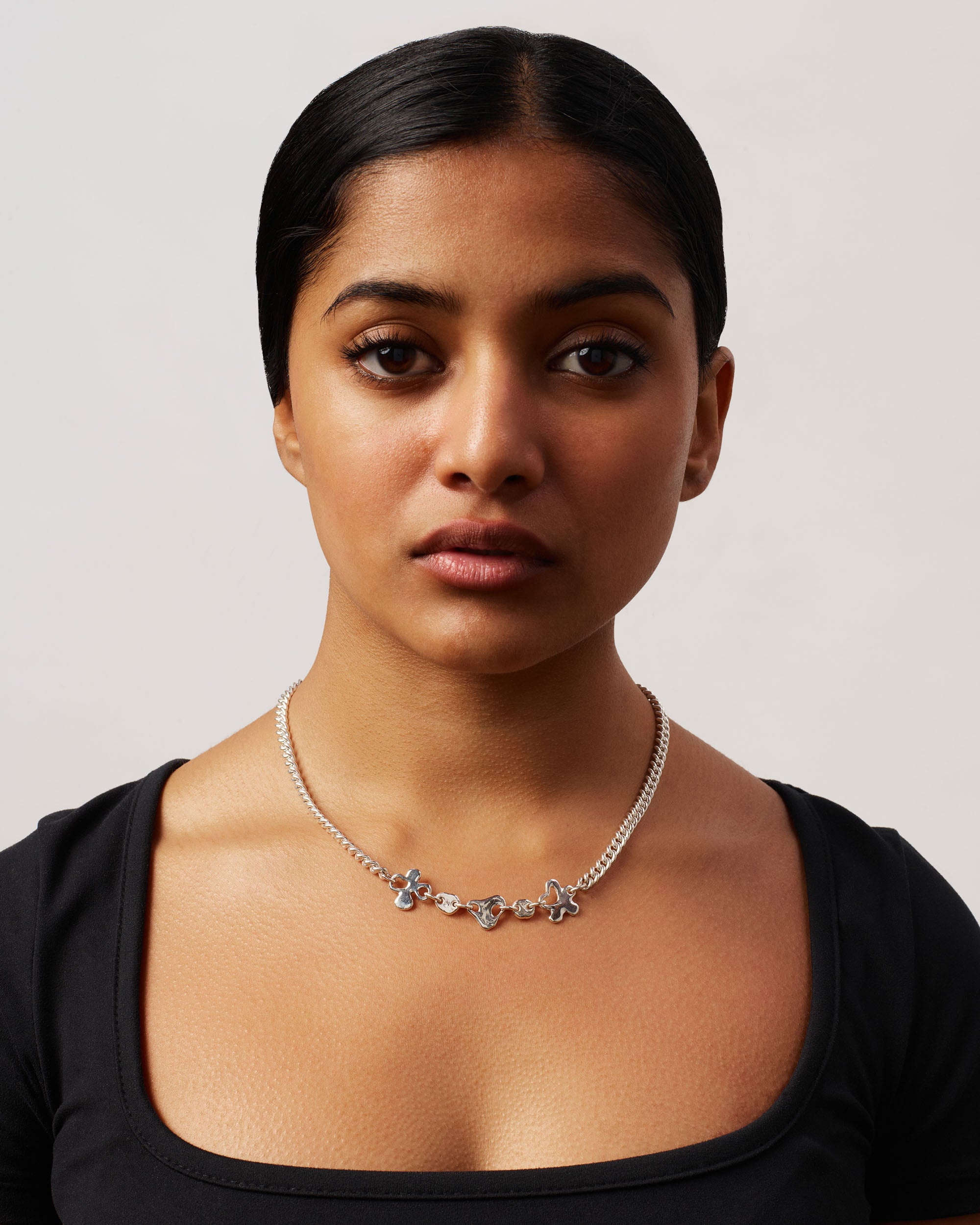 Pebbles and Petals Necklace