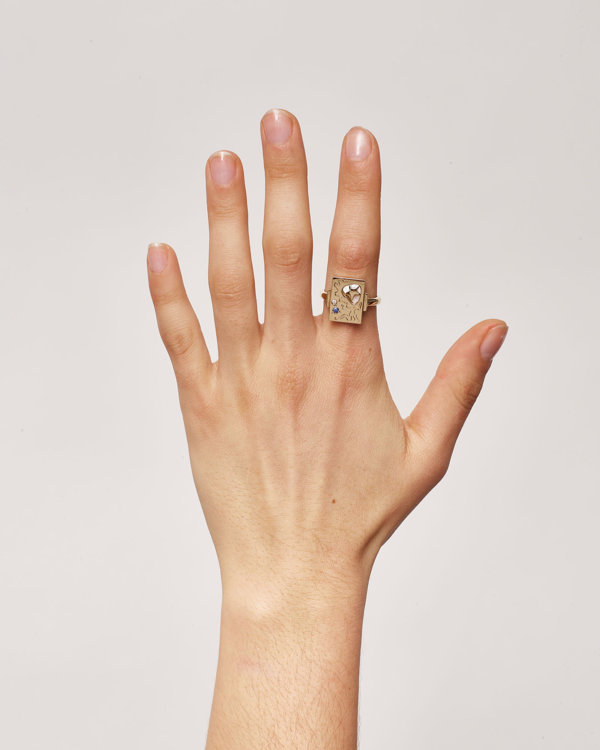 Gold Collage Ring