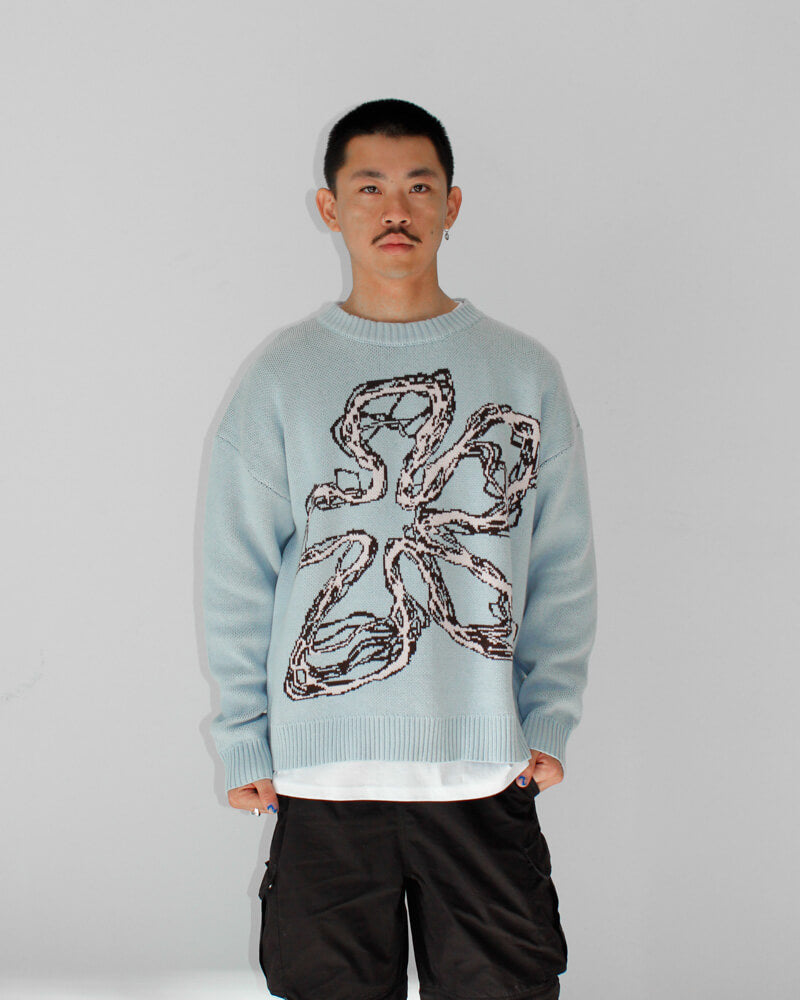 Blue Agrikultured Knit