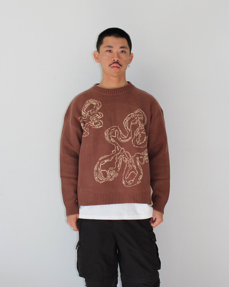 Brown Agrikultured Knit