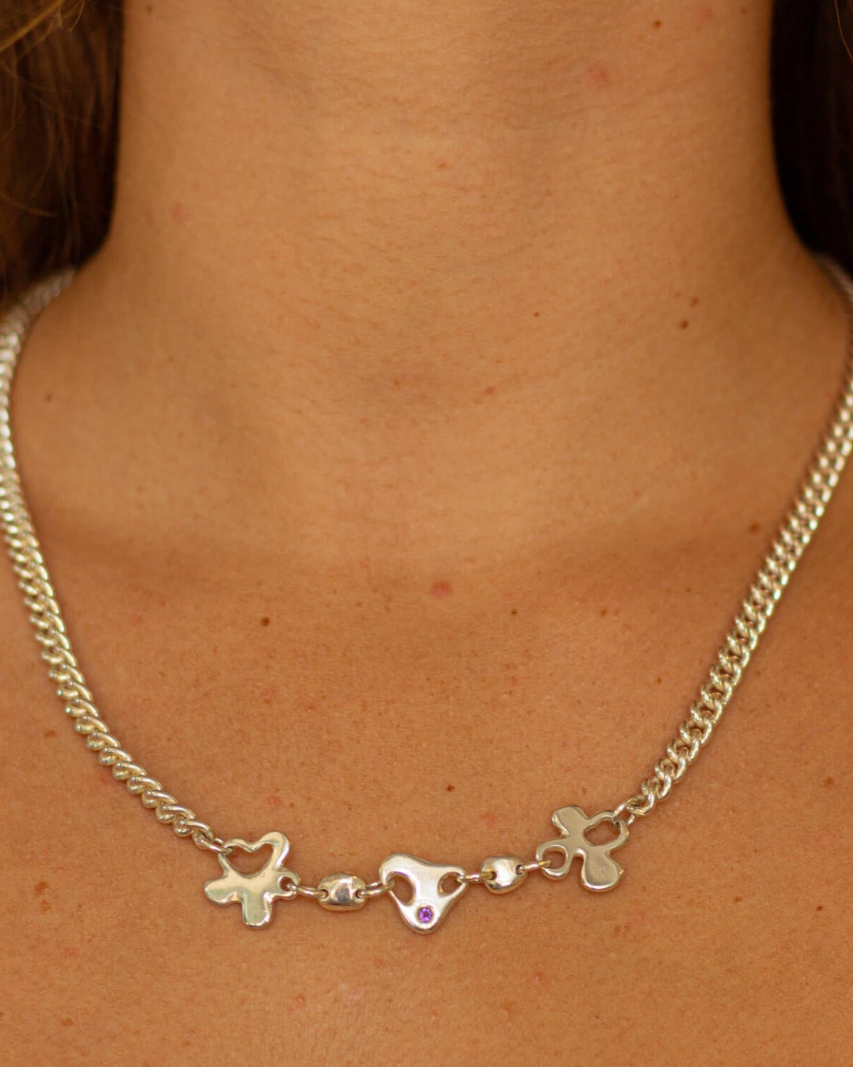 Pebbles and Petals Necklace